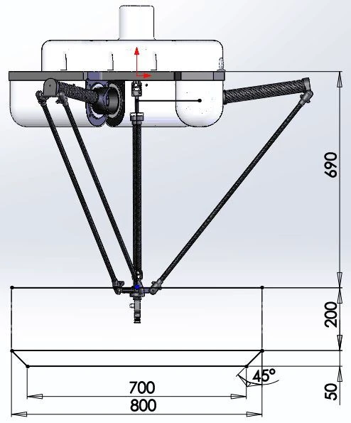 RDT801B Delta Robot Arm